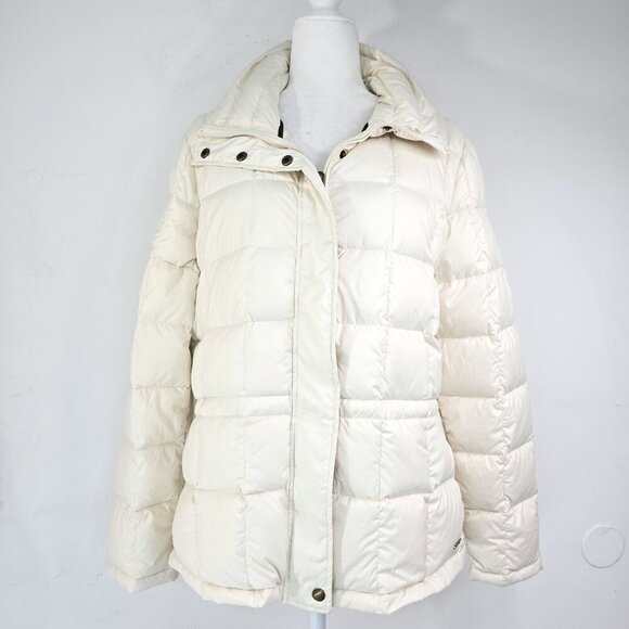 Ralph Lauren Off White Down Puffer Parka Coat Jacket - Picture 1 of 11